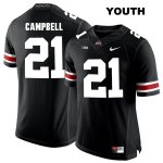 Youth NCAA Ohio State Buckeyes Parris Campbell #21 College Stitched Authentic Nike White Number Black Football Jersey TX20Y84VZ